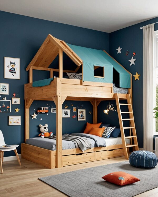 KAMAR ANAK UNIK BERATAP TENDA